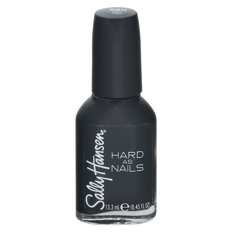 black nail polish sally hansen